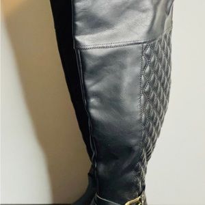 Shoe dazzle over the knee boots